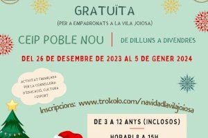Villajoyosa organiza dos “Escola de Nadal” para que los niños disfruten y aprendan durante las vacaciones navideñas