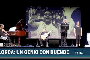 “Lorca: un genio con duende” cierra la programación cultural Paranimf 2023 de la Universidad de Alicante
