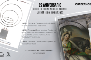 El Museo de Bellas Artes de Alicante celebra su 22 aniversario con la 3º edición de Cuadernos del MUBAG