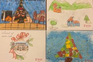 Marta Barrachina ensalza la creatividad del alumnado de la provincia participante en el XIII concurso de postales navideñas
