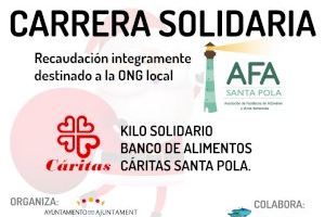 Santa Pola cierra el 2023 con la carrera solidaria San Silvestre a beneficio de AFA y Cáritas