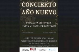 Benidorm recibirá el año 2024 con un Concierto de Año Nuevo a cargo de la Unión Musical y la soprano Marlene Aquino