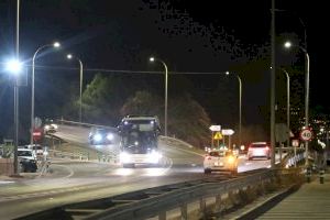 Benidorm renueva la iluminación del enlace de la N-332 con la avenida Comunidad Valenciana