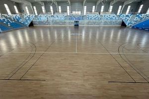 Concluida la restauración  del pavimento de la pista del Palau d’Esports Vila d’Altea