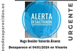 SOS Desaparecidos confirma la localització d'Hugo, un jove de Vinaròs