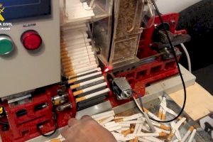 Descubierto un taller de tabaco ilegal en Alicante: fabricaban 12.000 cigarrillos por hora