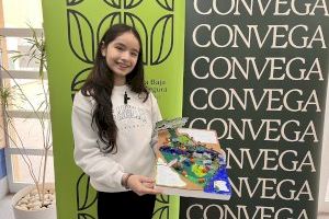 El mapa de una alumna de Almoradí con el relieve de los principales atractivos de la Vega Baja gana el concurso escolar