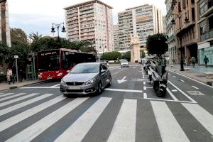 La apertura de la calle Colón y las nuevas líneas de bus reducen el tráfico en el centro de Valencia