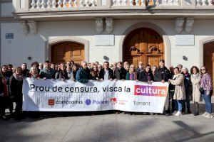Compromís-Podem-EU celebra San Blai en Torrent arropado por los principales cargos del País Valencià.