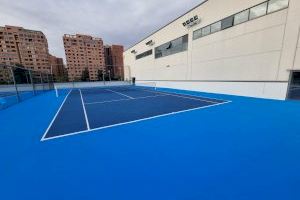 El Polideportivo Benimaclet renueva sus pistas de tenis con una inversión municipal de 46.585 euros