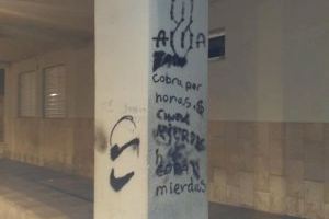 Acto vandálico en el colegio Cardenal Cisneros de Almassora: identifican a varios jóvenes por realizar pintadas