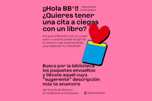 La Biblioteca Municipal de Burjassot propone una cita a ciegas con un libro, por San Valentín