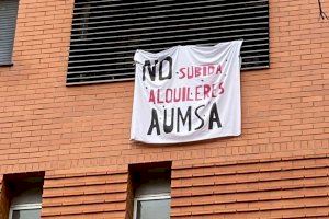 Gómez denuncia que Catalá mantiene el sablazo a los inquilinos de AUMSA