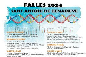 Sant Antoni de Benaixeve presenta la programació de les Falles 2024