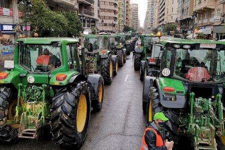 Trànsit a València: Les tractoradas tornen a entrar este dijous a València per tres punts