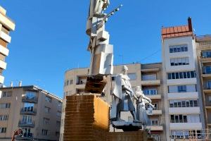 Alcoy restaurará el grupo escultórico en honor a San Jorge antes de su reubicación en La Rosaleda tras su reforma
