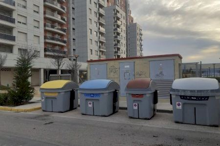 Burjassot recoge más de 2.400 kilos de restos orgánicos en la primera semana en la que dan servicio los contenedores marrones