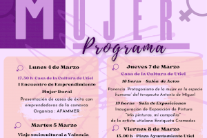 Utiel celebra actividades educativas y culturales con motivo del Día Internacional de la Mujer