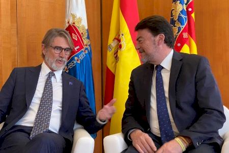 Pablo Broseta se ha reunido con el alcalde de Alicante y el presidente de la Diputación