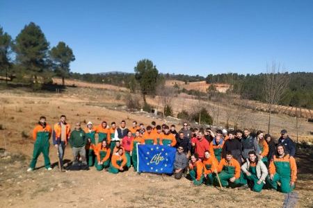 Alumnes de la Escuela de Viticultura y Enología de Requena participen en un projecte europeu per a la conservació de la natura