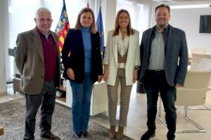 Tormo recibe al nuevo presidente de la asociación de comerciantes de Almassora