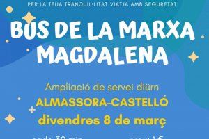 Almassora habilita el Bus de la Marxa a la Magdalena también este viernes