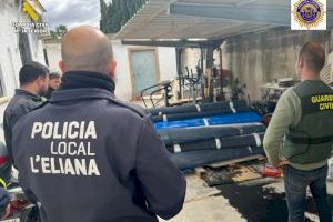 Sorprenent robatori a l'Eliana: s'emporten 26 rotllos de gespa artificial amb el vehicle d'una empresa de seguretat