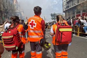 Tres personas heridas en la última mascletà de las fallas de València