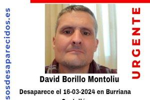 Buscan a un vecino de Burriana que lleva cuatro días desaparecido