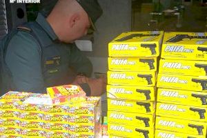 Venta ilegal de material pirotécnico: confiscan más de 19.000 artificios durante las Fallas de pueblos de Castellón