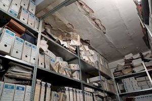 El archivo de Burriana, en riesgo de derrumbe: cierra el acceso y apuntalan el edificio