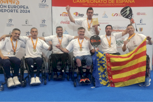 Topher Trivino, jugador de pádel en silla de UPV IN, lidera a la selección valenciana y gana el campeonato de España