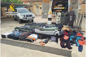 Localizado en Agost el material deportivo robado durante un campeonato europeo de vela en Murcia