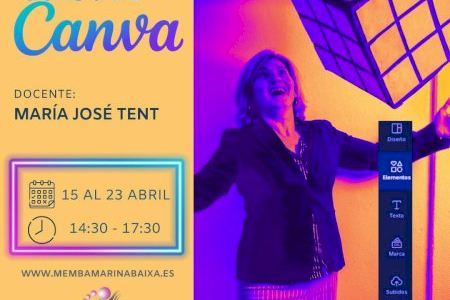 El lunes comienza el Curso de Canva organizado por la asociación empresarial Memba Marina Baixa