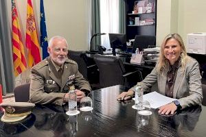 La delegada del Consell en Castellón recibe al subdelegado de Defensa