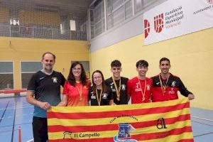 Excelentes resultados del bádminton campellero en el campeonato autonómico disputado en Valencia