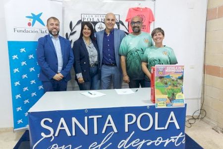 Fundación La Caixa ofrece becas a niños vulnerables de Santa Pola a través del Club Deportivo Polanens