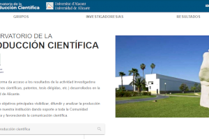 La Universidad de Alicante presenta este jueves el Observatorio de producción científica