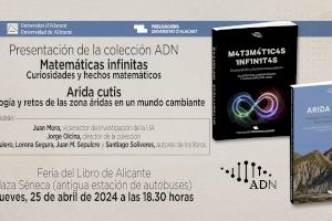 La Universidad de Alicante presenta su nueva Colección ADN de divulgación científica en la Feria del Libro de Alicante