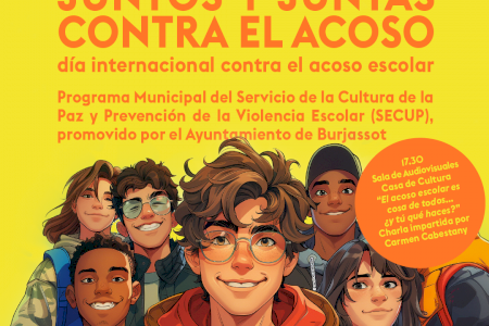 Burjassot conmemora el Día Internacional contra el Acoso Escolar con diferentes acciones de concienciación social