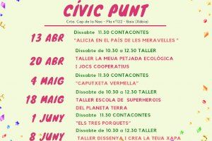 Cuentacuentos y talleres para los próximos meses en el Civic Punt del Arenal