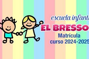 El plazo de solicitudes para L’Escola Infantil “El Bressol” finaliza el 10 de mayo