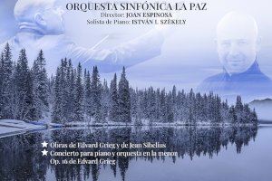 Concierto gratuito de la Orquesta Sinfónica La Paz y el pianista István I. Székely en l’Auditori de La Nucía