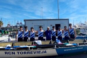 El equipo de remo juvenil masculino del El RCN Torrevieja consigue el 4º puesto en el Campeonato Autonómico de Llaüt