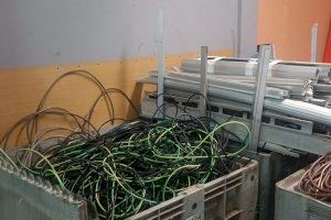 Banda desarticulada por robo masivo de alumbrado público en Puçol y Canet d'En Berenguer: 1623 kg de cable recuperados