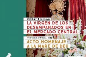 El Mercado Central rinde homenaje a la Virgen de los Desamparados