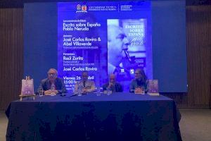 El catedràtic de la UA José Carlos Rovira i el poeta Raúl Zurita presenten a Xile Escrito sobre España. Pablo Neruda