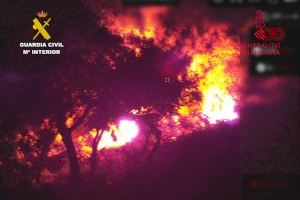 Cae un pirómano tras intentar quemar una veintena de veces un conocido paraje de la provincia de Alicante