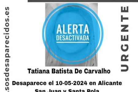 Localizada la joven desaparecida en Alicante