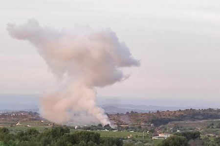 Susto en una pirotecnia de Olocau por un incendio con explosiones